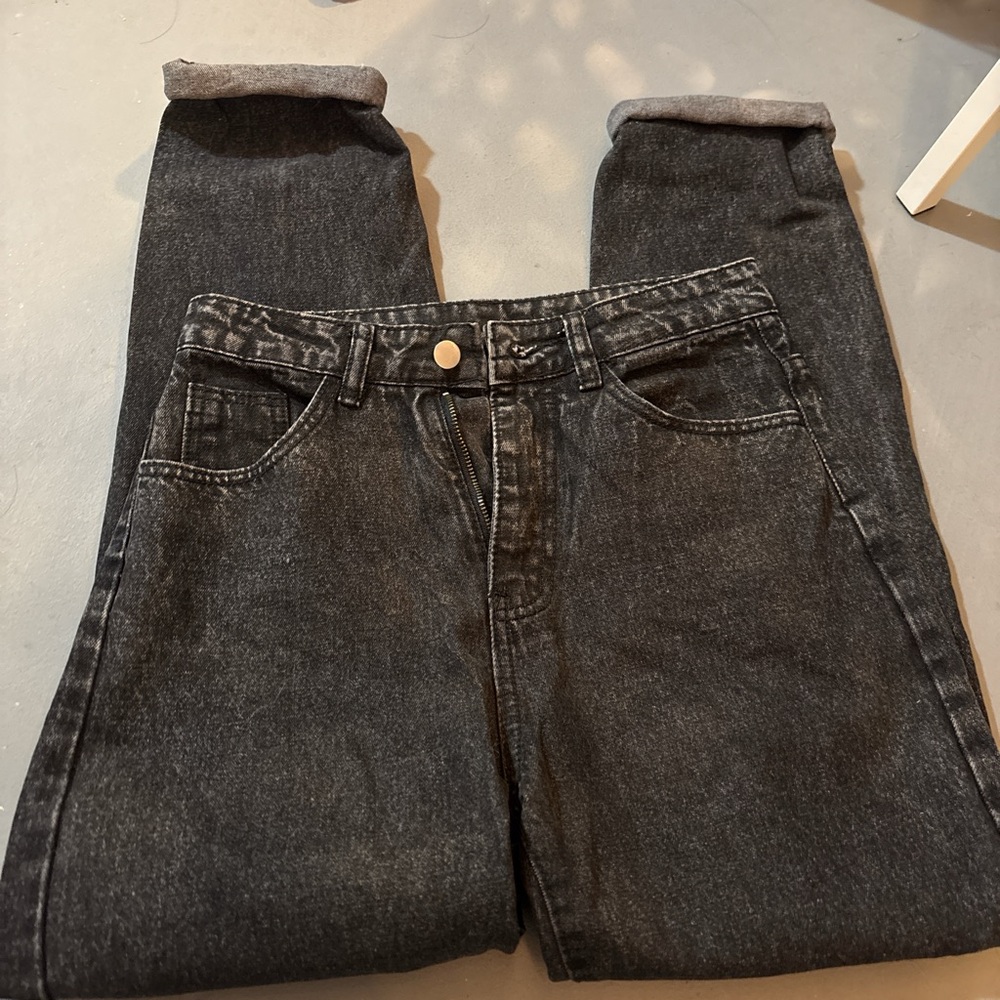 SHEIN Charcoal Gray Denim Jeans